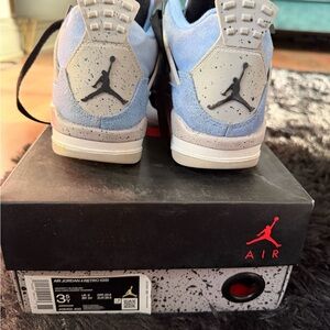 Light Blue and White Retro Sneakers